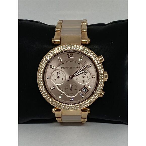 Michael Kors Parker MK5896 Womens Stainless Steel Analog Dial Quartz Watch WO303 - Picture 3 of 12